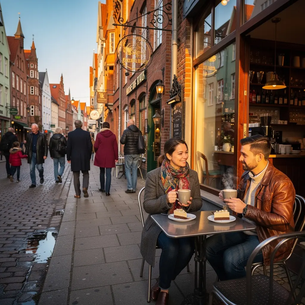 Ein charmantes Dorf mit bunten Häusern und einem traditionellen Marktplatz, der zum Verweilen einlädt.