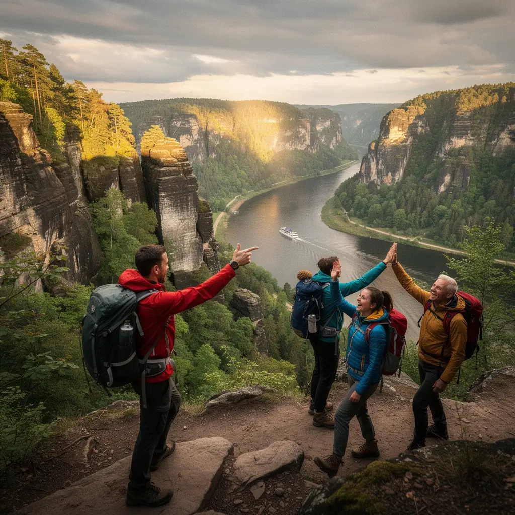 Eine malerische Landschaft mit sanften Hügeln und weiten Feldern in Deutschland.